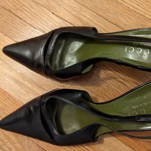 Vintage Gucci slingback shoes